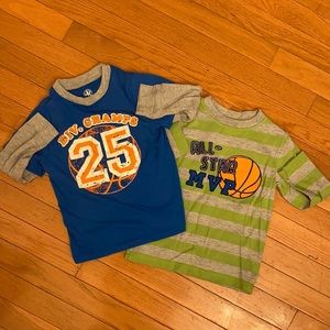 2 pack J. Khaki long sleeve graphic tees